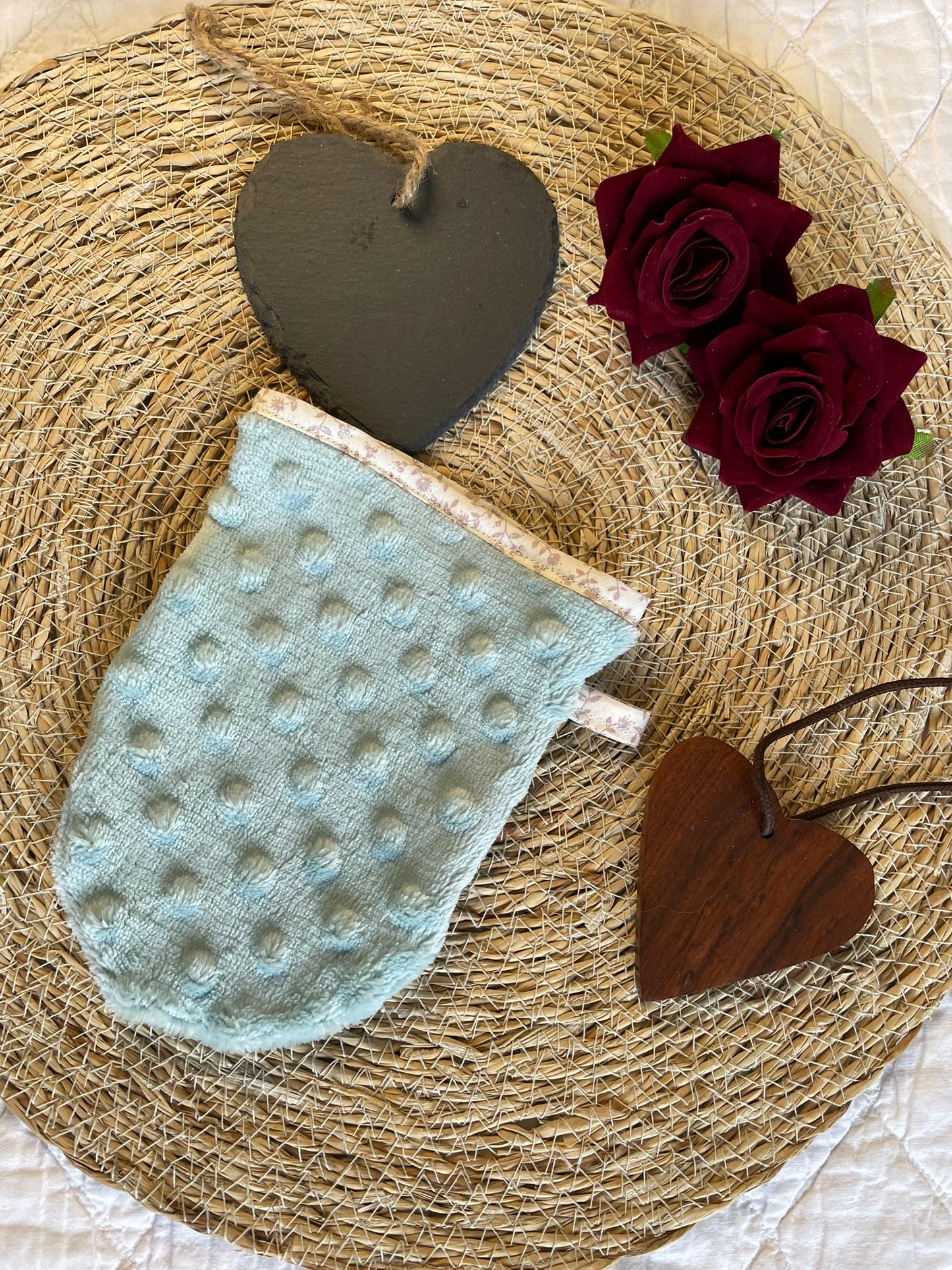 Gant démaquillant lavable Vert Menthe - Aventurine