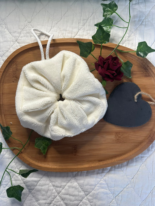 Fleur de Douche - Eponge Bambou - Ecrue